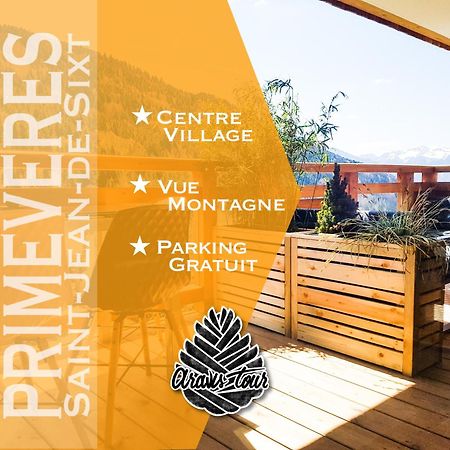 Appt Primeveres - Centre Village, Vue Montagne - Aravistour Saint-Jean-de-Sixt Buitenkant foto