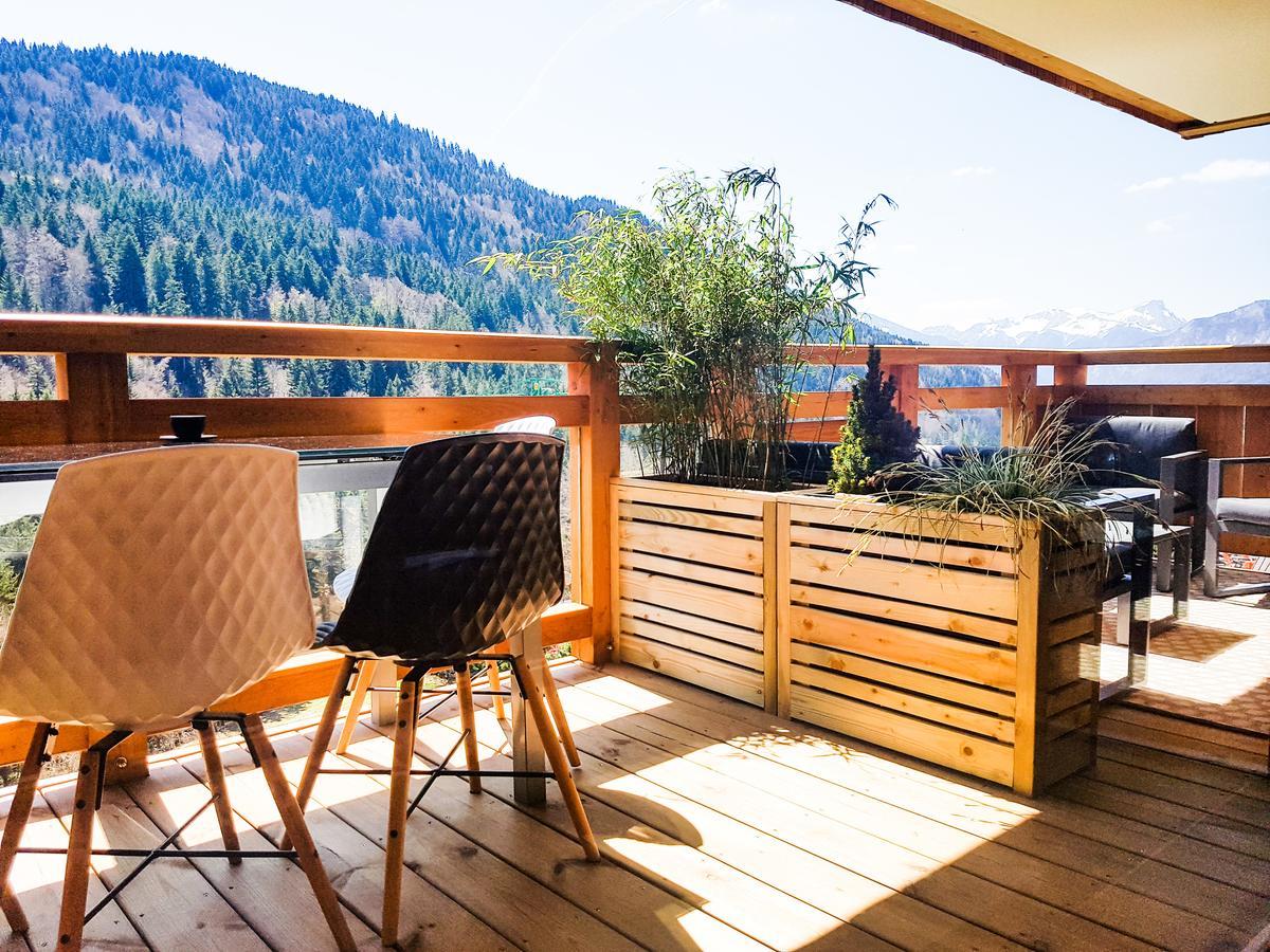 Appt Primeveres - Centre Village, Vue Montagne - Aravistour Saint-Jean-de-Sixt Buitenkant foto